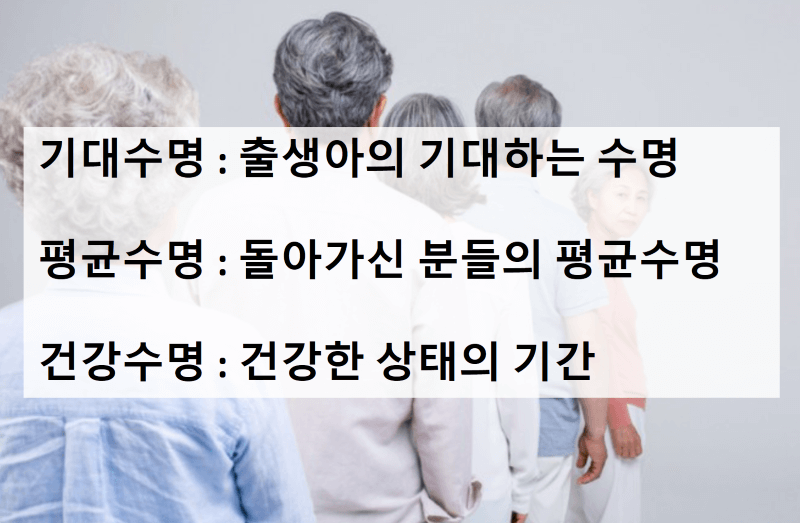 기대수명 평균수명 건강수명