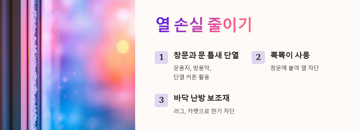 열손실 줄이기