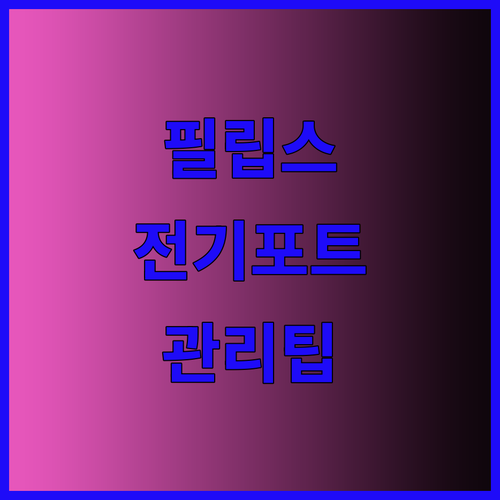 필립스 3000 전기포트 오래 사용하