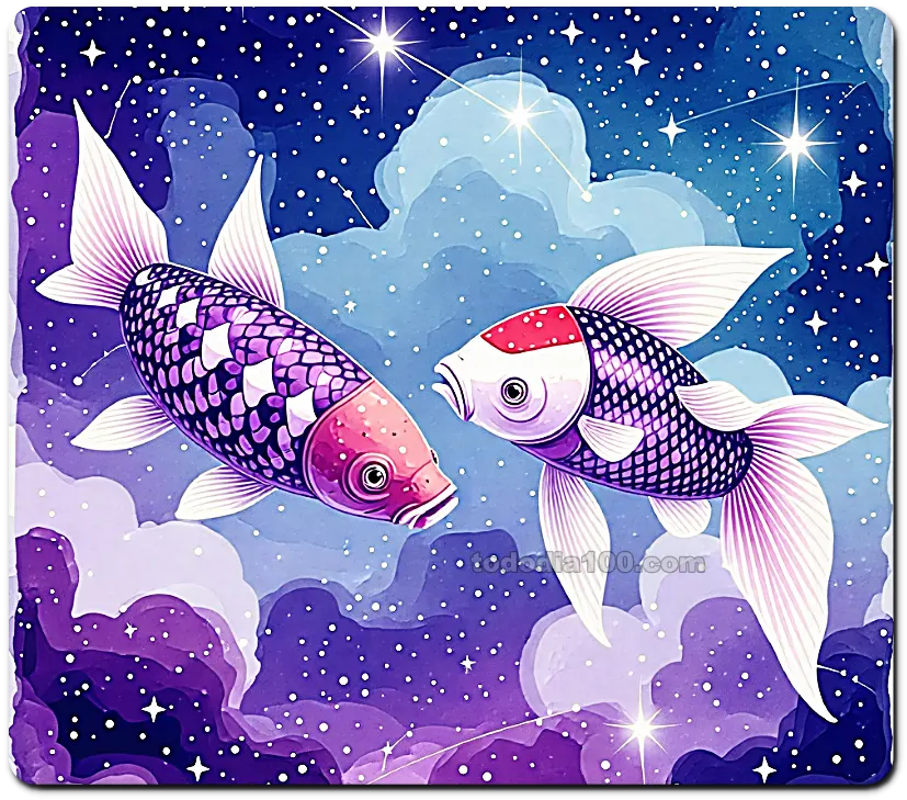 월-별자리운세-물고기자리-물고기두마리