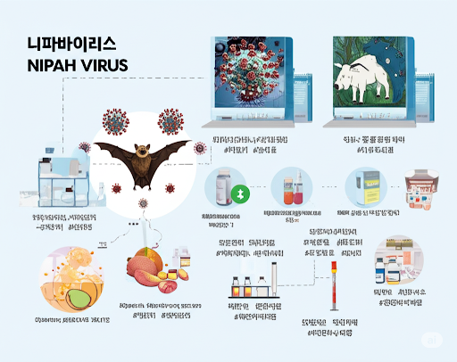 니파바이러스, 치료, 예방, 관련주