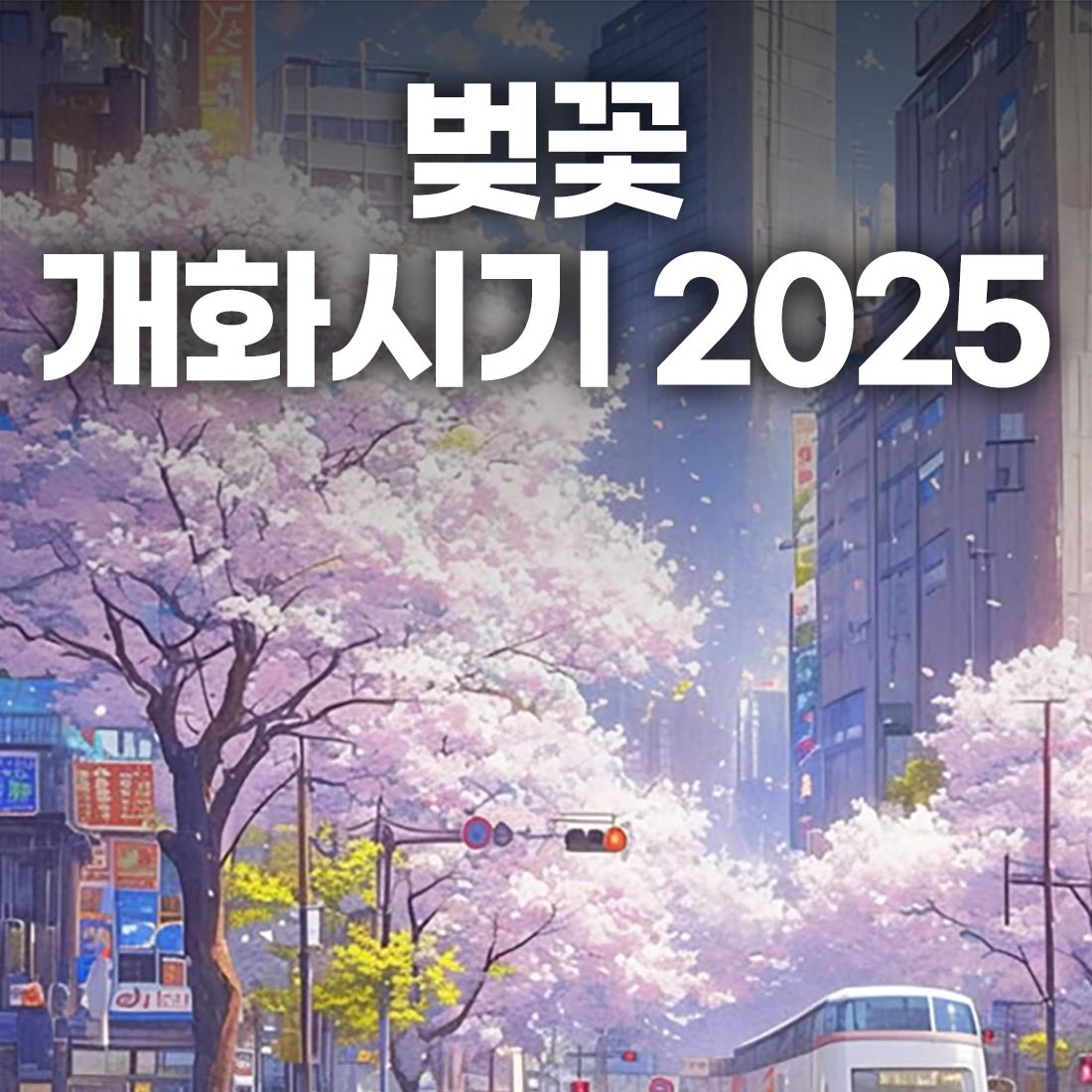 벚꽃 개화시기 2025