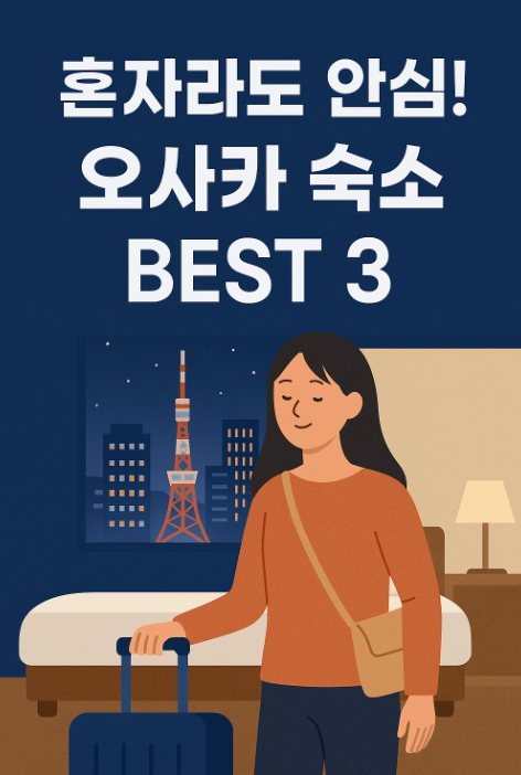 오사카여행 안전한 숙소 이미지