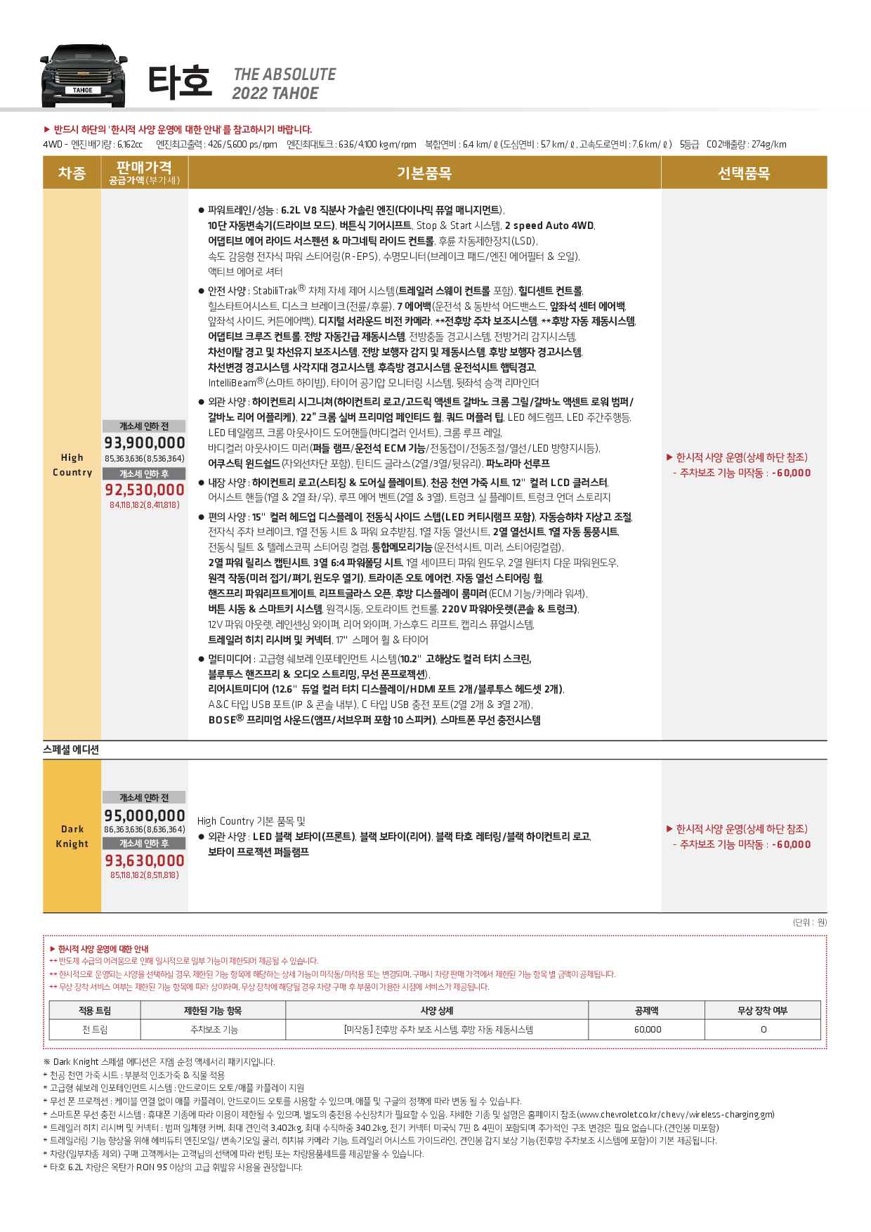 22.12 타호 가격표1