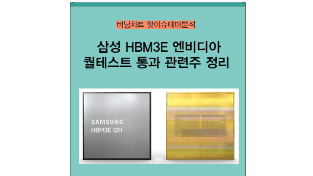 HBM3E 삼성전자 엔비디아 납품