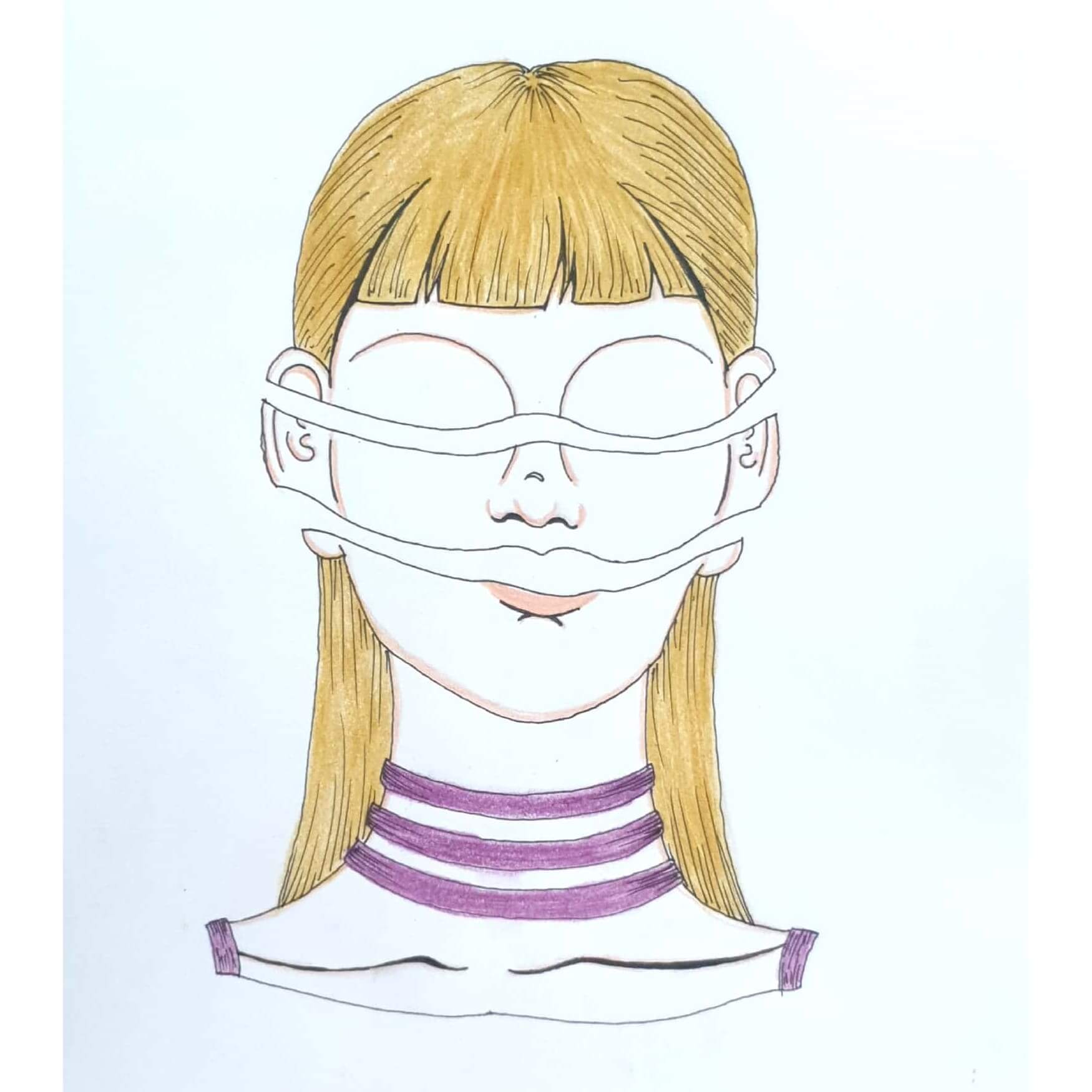  Three Pieces 세 조각들 / 일러스트 그림 드로잉 / 인물화 그리기