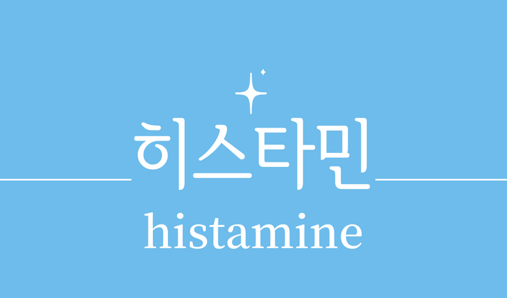 &#39;히스타민(histamine)&#39;