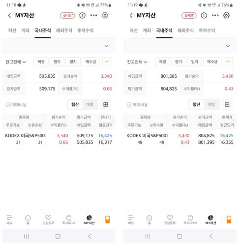 ISA 계좌에 KODEX 미국S&amp;P500TR 장기 적립식 투자