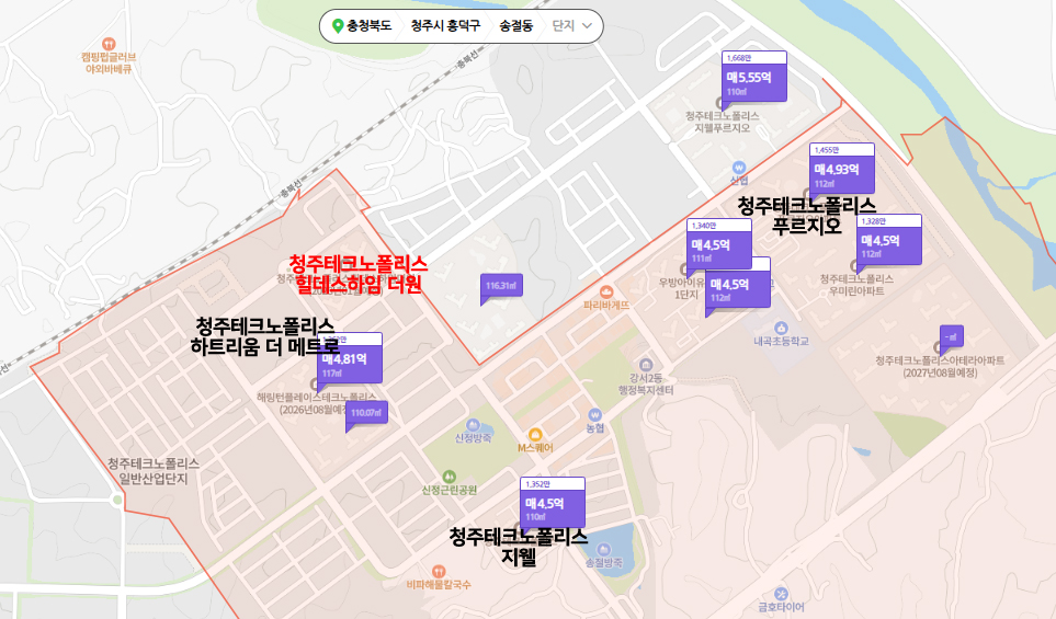 청주테크노폴리스힐데스하임더원무순위-8