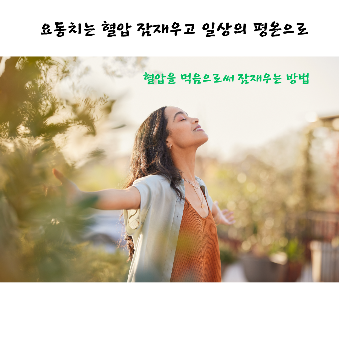 요동치는 혈압 잠재우고 일상의 평온으로&#44; 혈압을 먹음으로써 잠재우는 방법