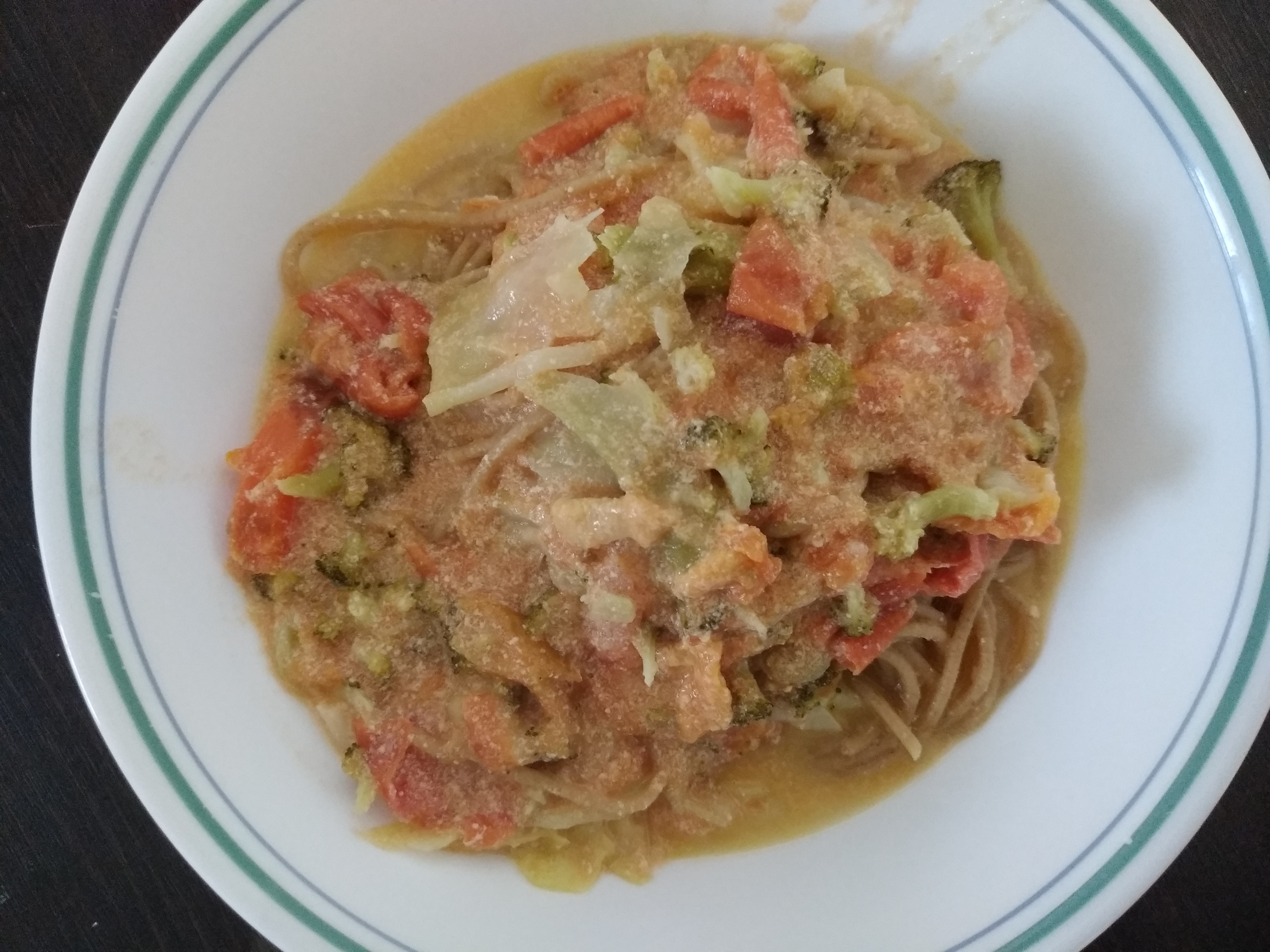  야채 토마토 스파게티