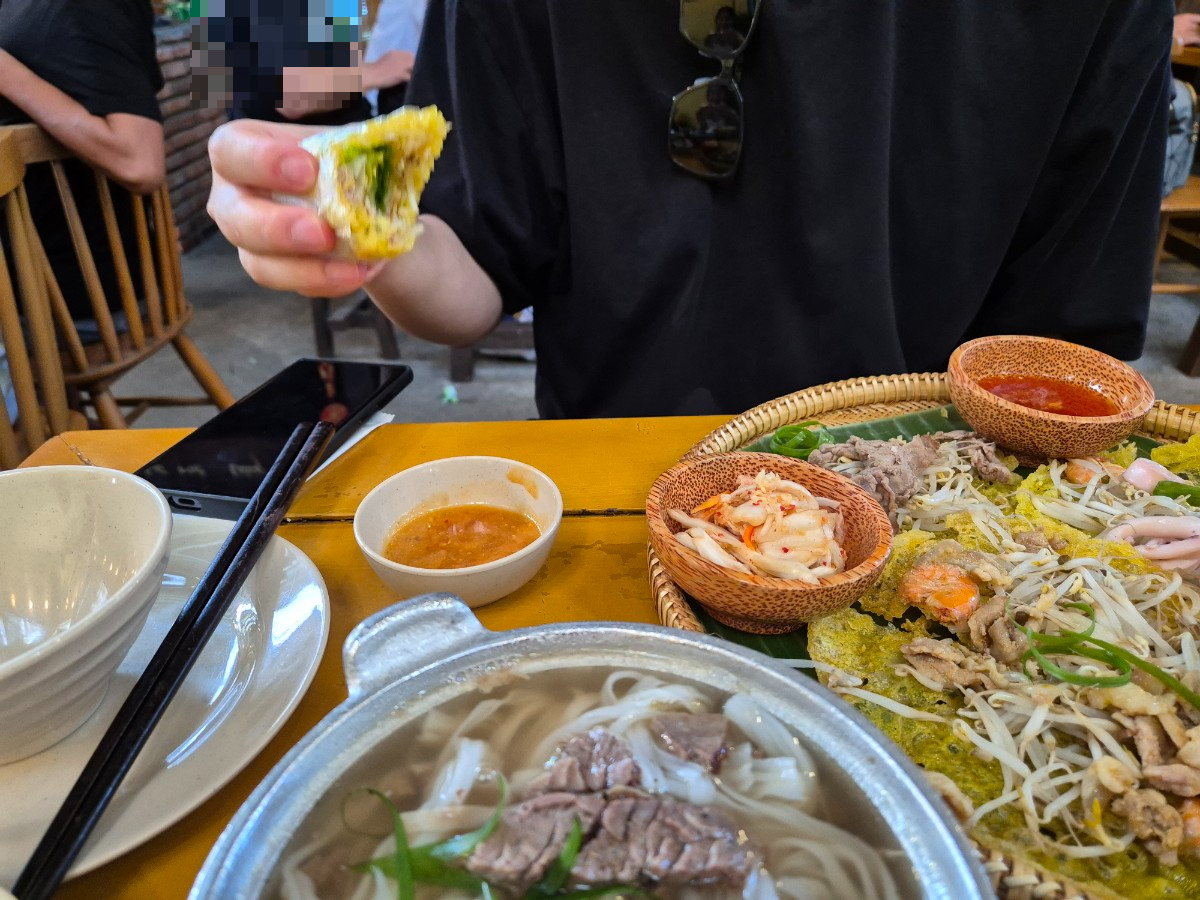 다낭 벱꾸온 반쎄오 맛있게 먹는 법