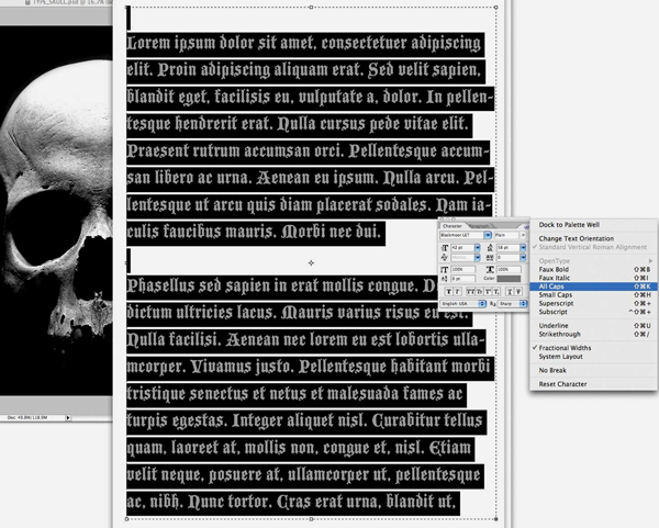 포토샵 해골 효과 만드는 방법10