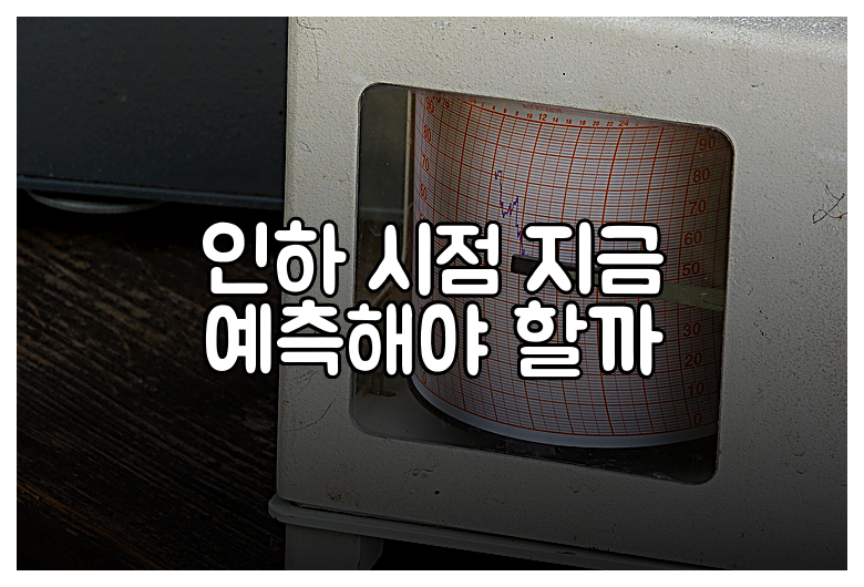 인하 시점 지금 예측해야 할까