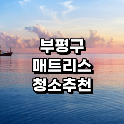 인천 부평구 매트리스 청소