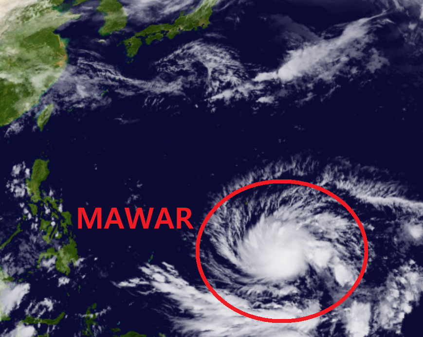 태풍 마와르 위성 영상