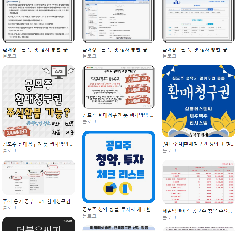  환매청구권 뜻 행사방법, 공모주 청약 시 체크사항, 공모주 투자 전략 총정리