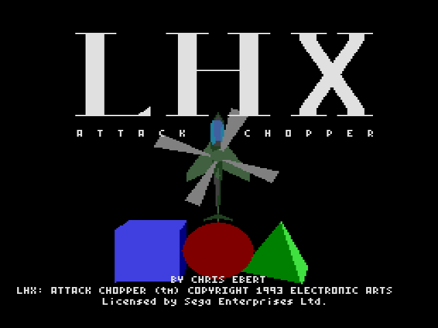  LHX Attack Chopper (메가 드라이브 / MD) 게임 롬파일 다운로드