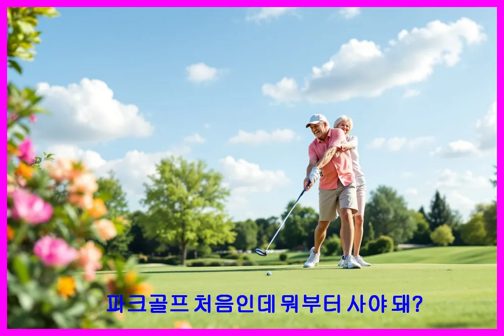파크골프 처음인데 뭐부터 사야 돼?