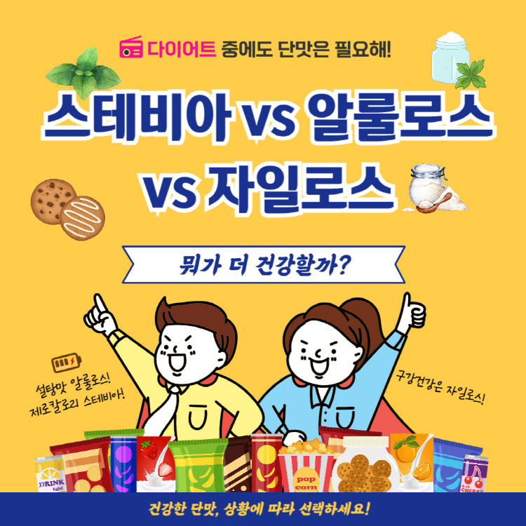 스테비아 알룰로스 자일로스 차이 뭐가 더 건강할까