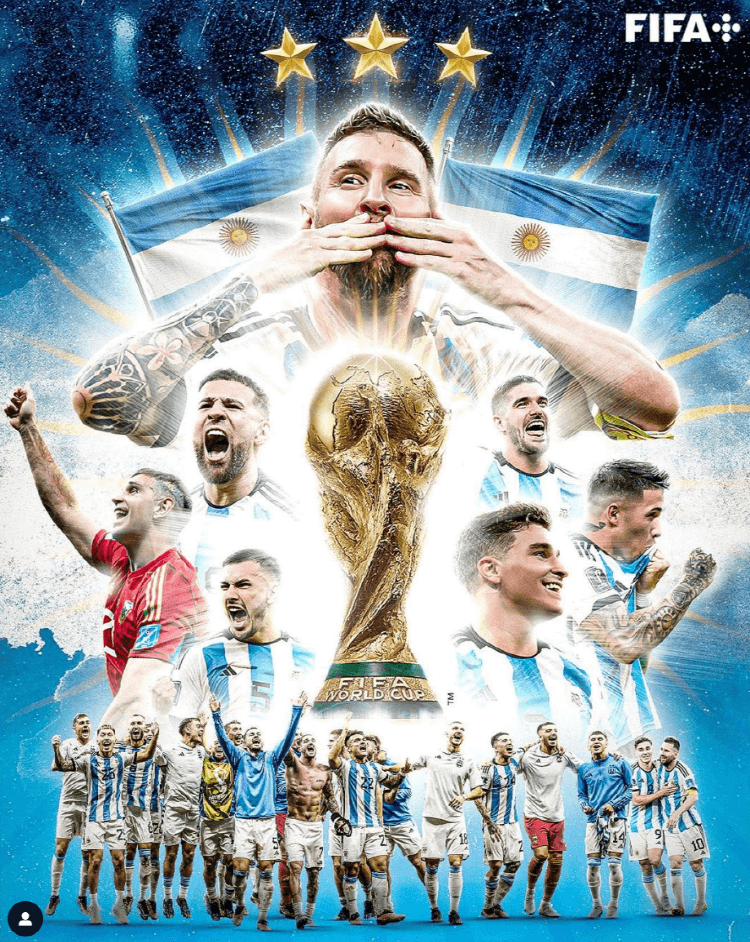 메시의 아르헨티나가 2022카타르월드컵 우승