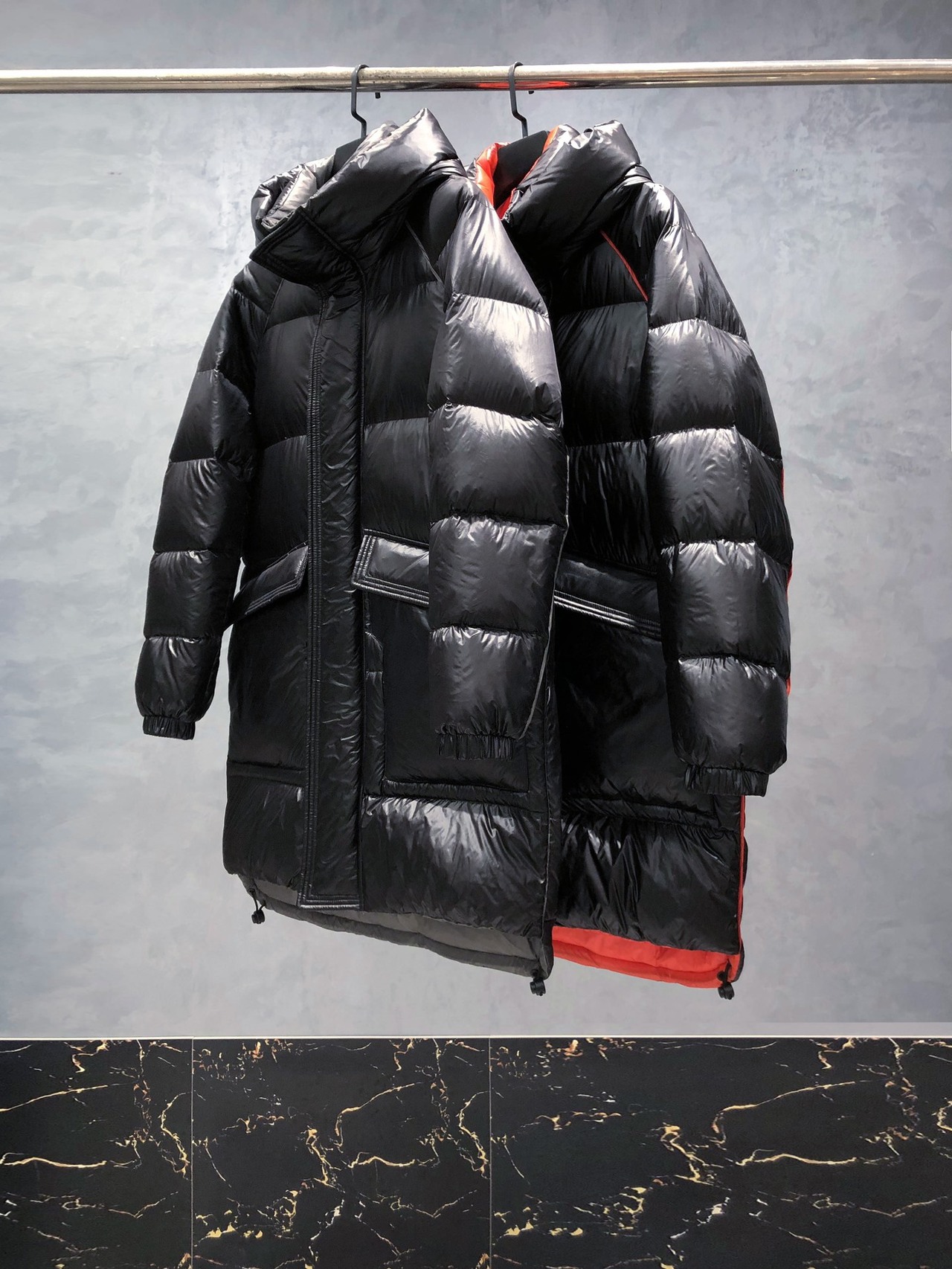  [HERMES] 에르메스 20FW 덕 다운 롱 패딩 자켓 (2 COLOR)