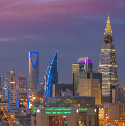 사우디아라비아-도시-야경