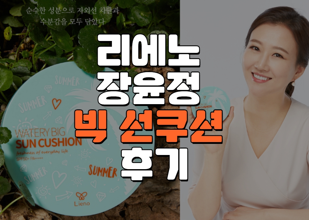  리에노 장윤정 빅 선쿠션 (내돈내산 찐후기)
