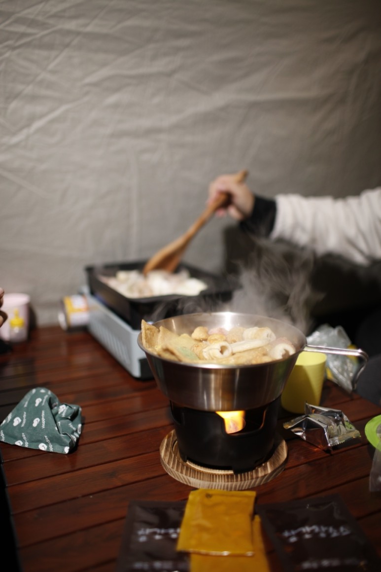 10도 혹한기 동계 캠핑, 사이트 정보 포천 캠핑플래닛 B30번, 난로 대여, 영하 26