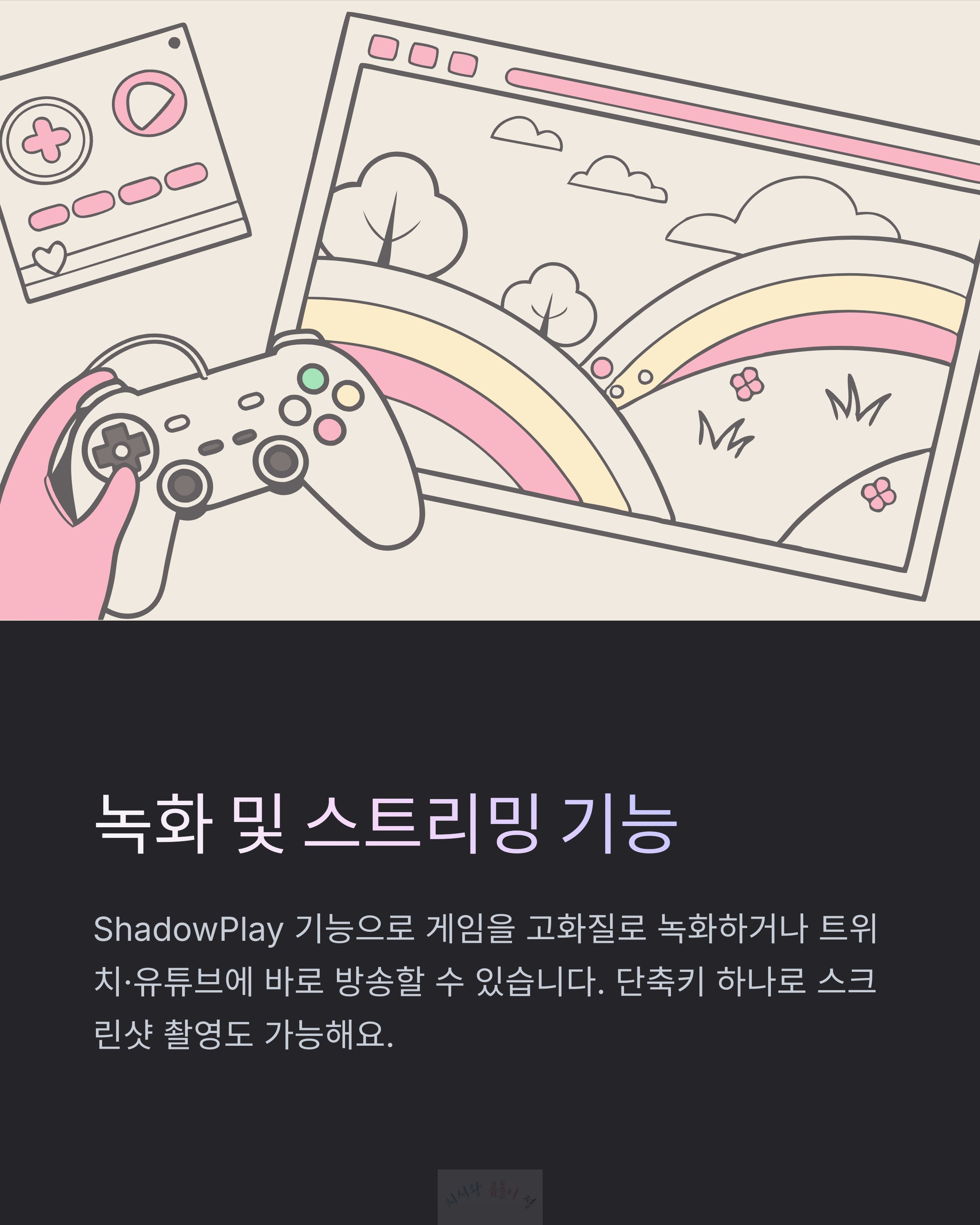 녹화 및 스트리밍 기능