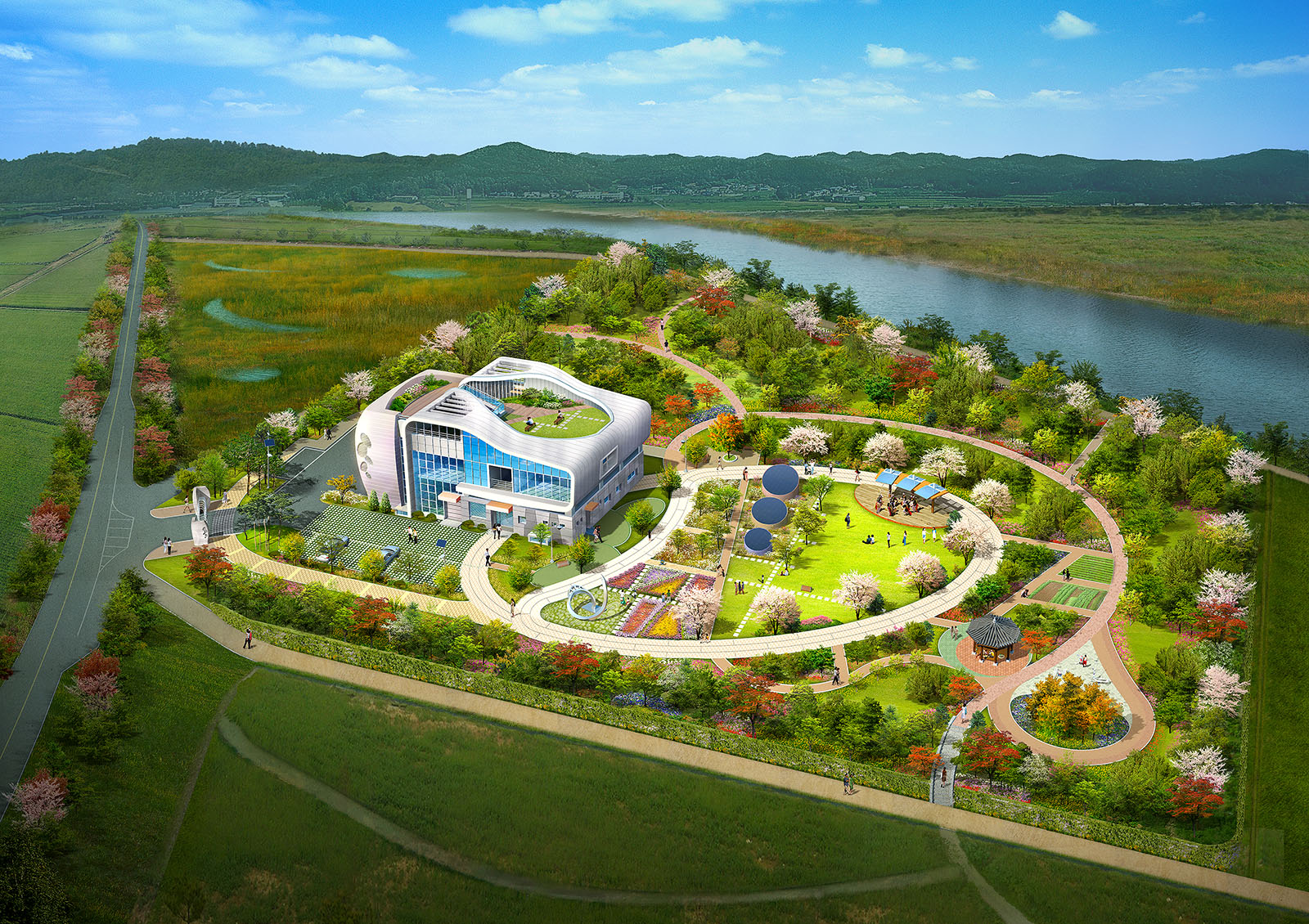  이천시 율면 하수종말처리장 조감도제작 조감도가격 CG 비교미리보기