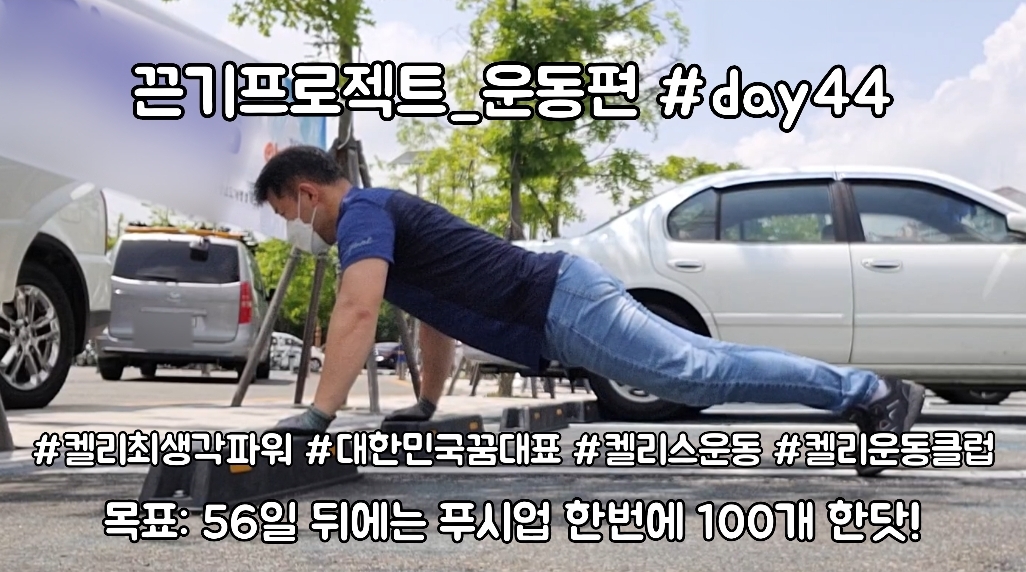  켈리최 회장님과 함께하는 끈기프로젝트 운동편 day44