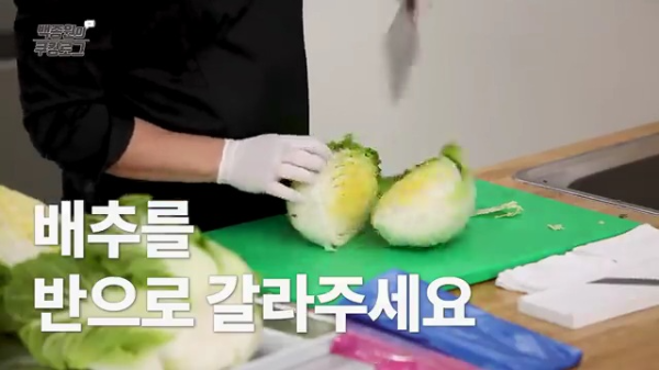 김장김치 백종원 레시피 김치 절이기