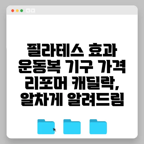 필라테스 효과 운동복 기구 가격 리포머 캐딜락, 알차게 알려드림