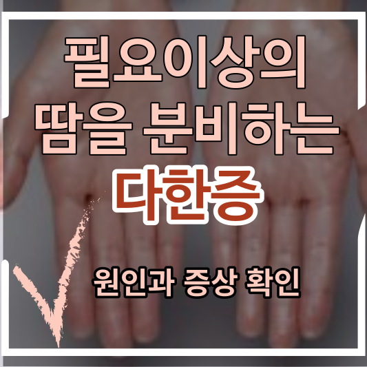 다한증의 원이과 증상
