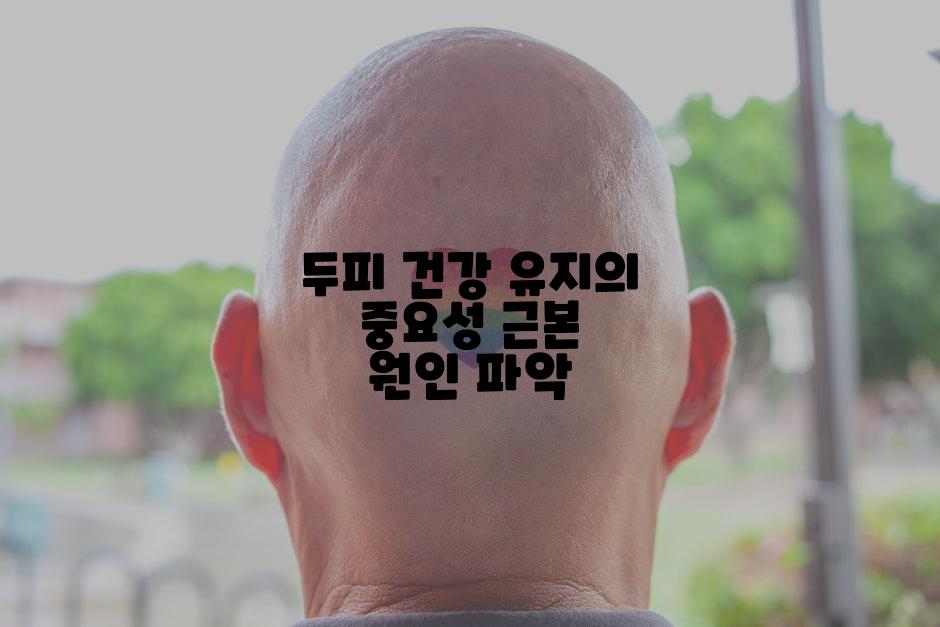 두피 건강 유지의 중요성 근본 원인 파악