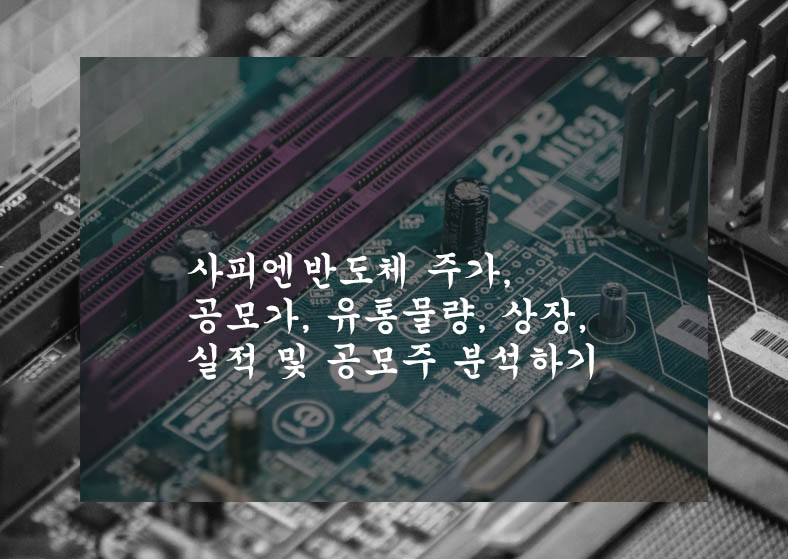  사피엔반도체 주가, 공모가, 유통물량, 상장, 실적 및 공모주 분석하기