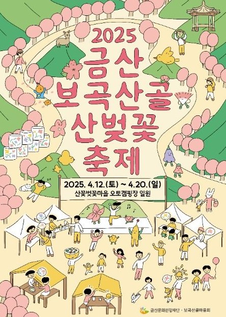 벚꽃 나들이 금산 보곡산골 산벚꽃 축제