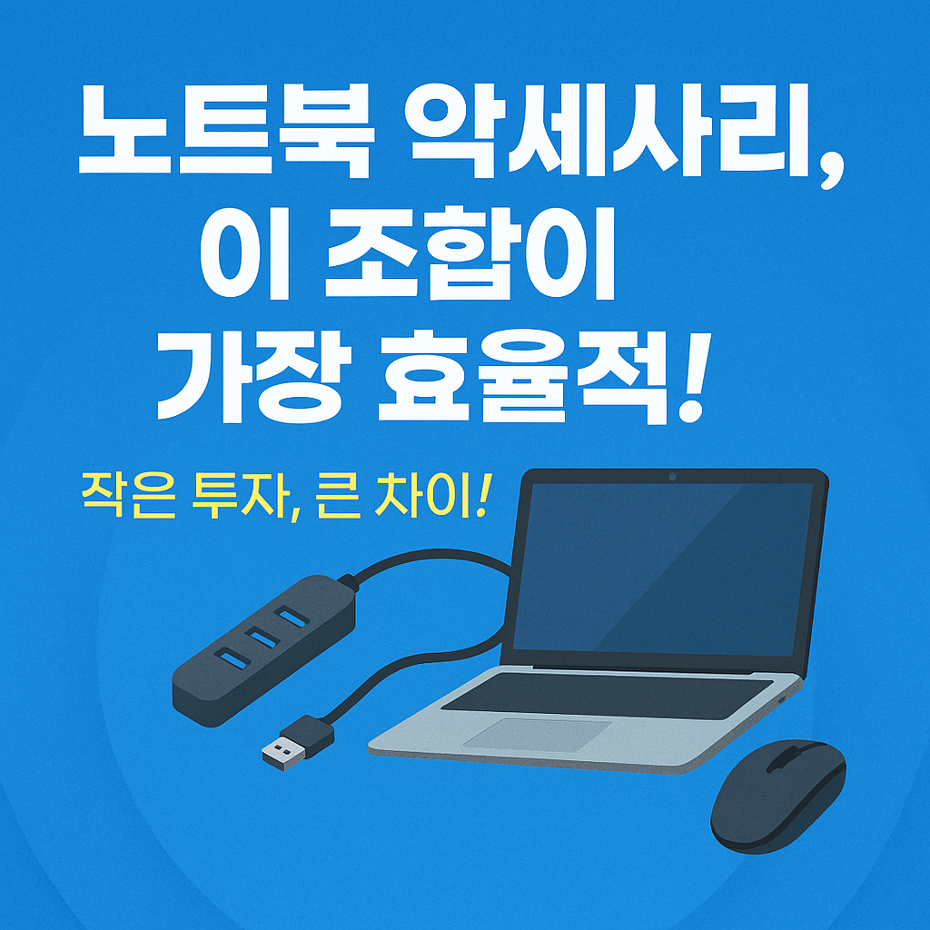노트북 악세사리, 이 조합이 가장 효율적!