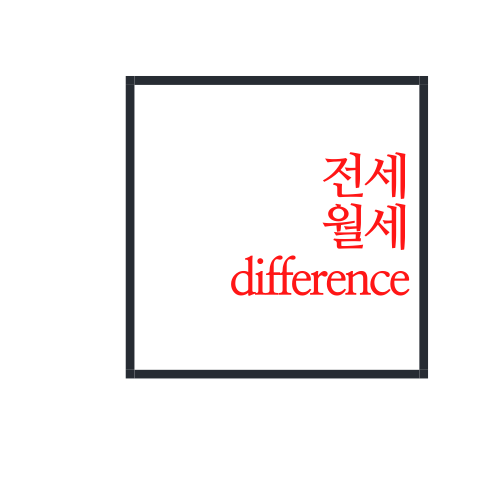  전세 월세 차이점을 알아보자(전세 월세 difference)