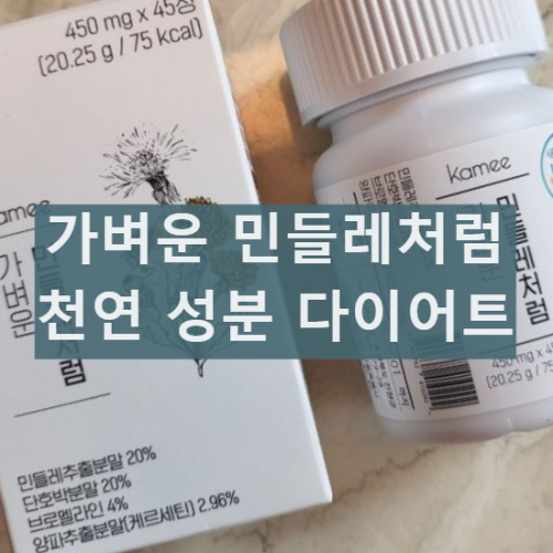 카미 가벼운 민들레처럼 제품 성분 및 효능 먹는방법 부작용 다이어트