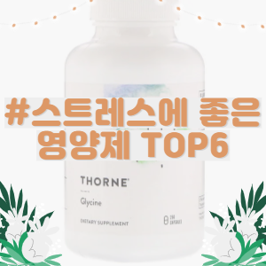  스트레스에 좋은 영양제 TOP6