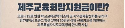 제주 울산 교육재난 지원금