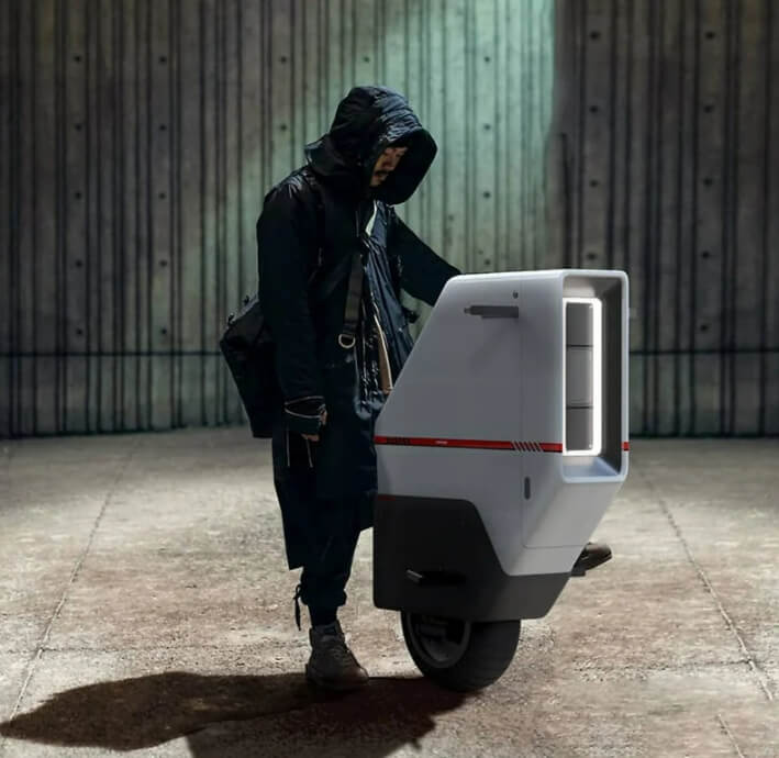  미래를 상상하는 외륜 혼다 바이크  honda baiku is a one-wheeled vehicle envisioning the future of transportation