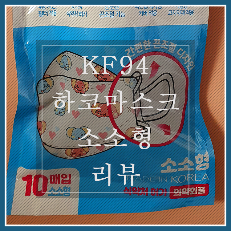  [내돈내산] 하늘코끼리 KF94 소소형 후기 @ 하코마스크