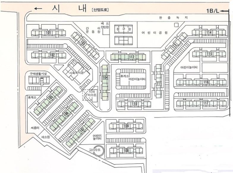대구 안심주공1단지 단지배치도