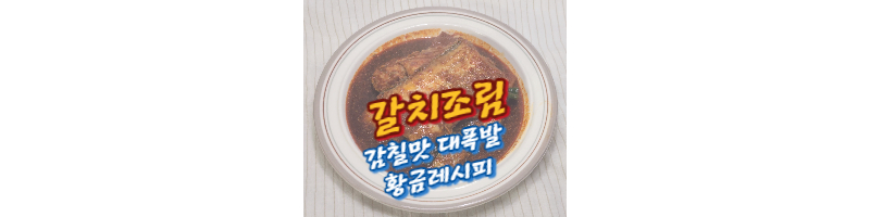 갈치조림-황금레시피