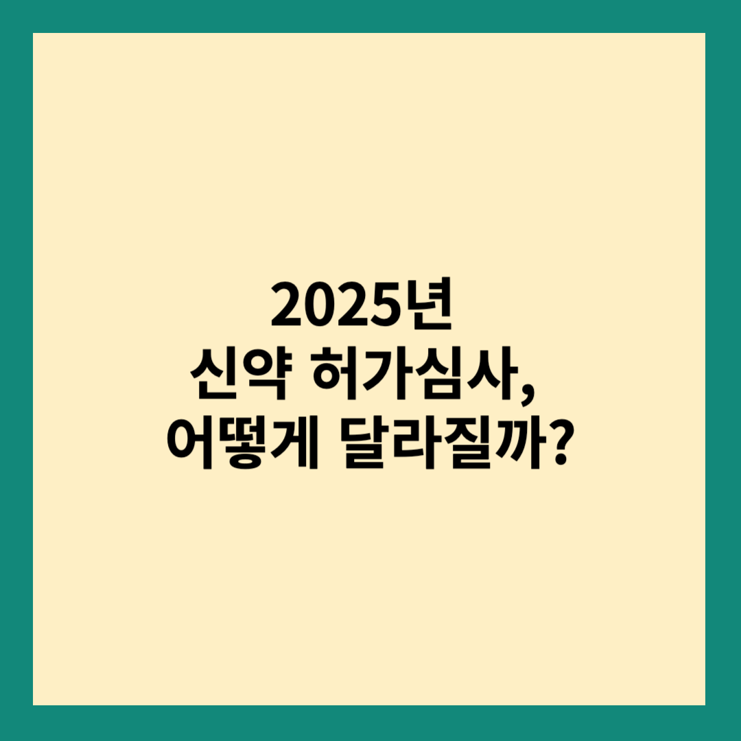 신약 허가심사