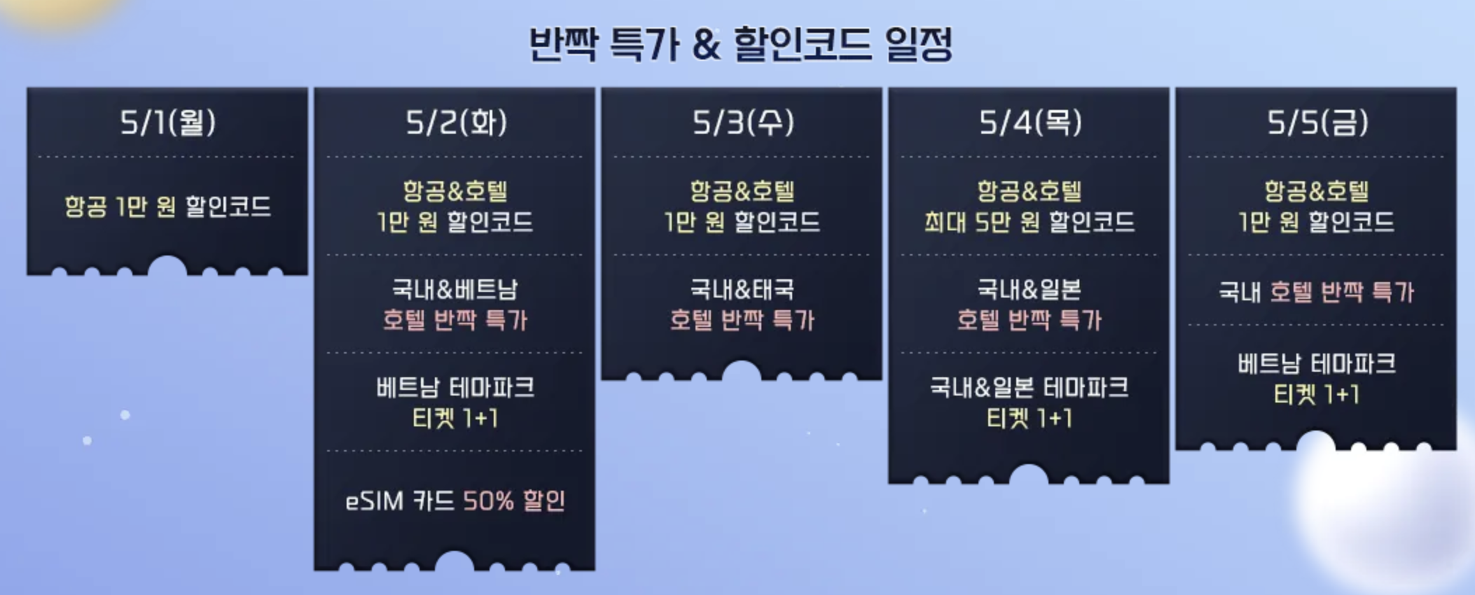 트립닷컴 5월 프로모션: 5일간 5성급호텔 특별세일 + 마카오 2박 연속시 50% 할인쿠폰