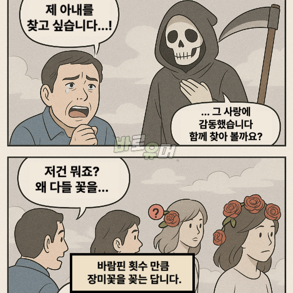 천국에간 아내를 따라간 남편이 후회한 이유… 3